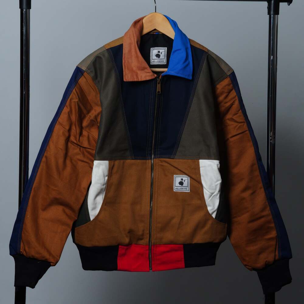 Workwear Colorblock Geometric Jacket Size M